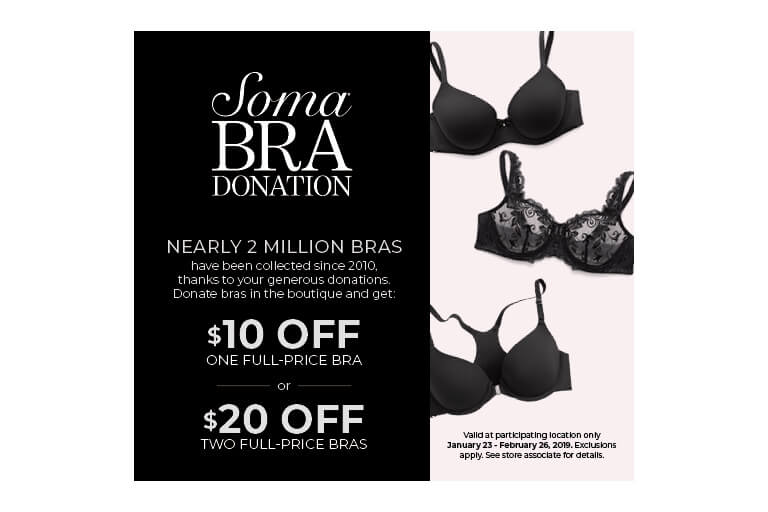 SOMA Bra Donations - The Bellevue Collection