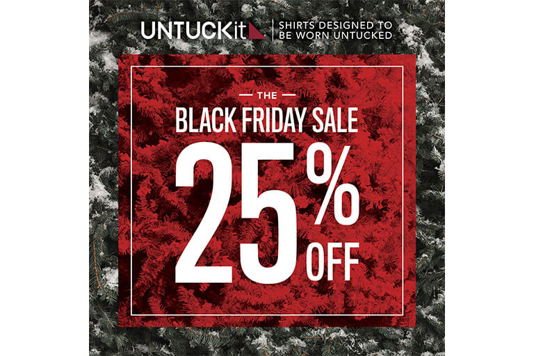 Untuckit The Black Friday Sale The Bellevue Collection