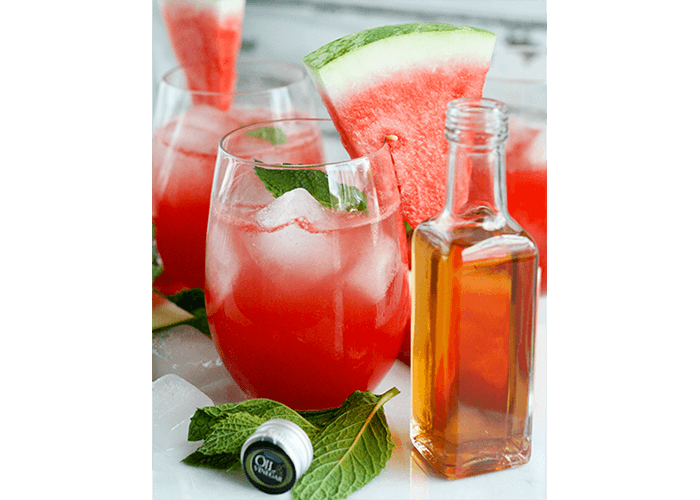 Recipe from Oil & Vinegar for watermelon cocktail