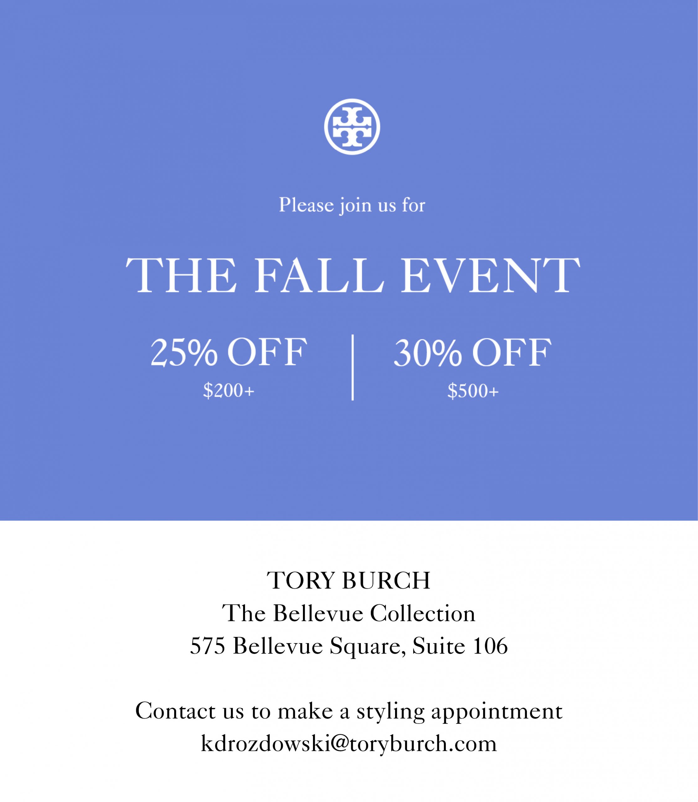 Tory Burch Fall Event - The Bellevue Collection