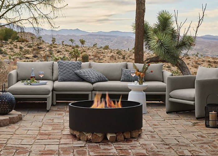 Crate and Barrel Fire Pit