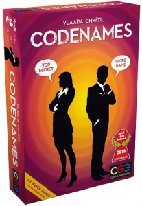 A picture of the game Codenames