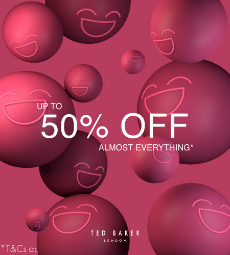 An image of smiling spheres with the text "50% Off"