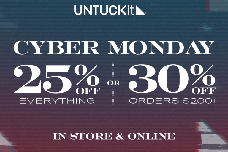 Cyber Monday at UNTUCKit