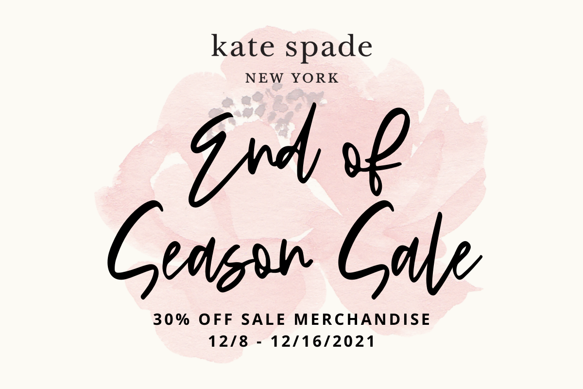 End Of Season Sale At Kate Spade - The Bellevue Collection