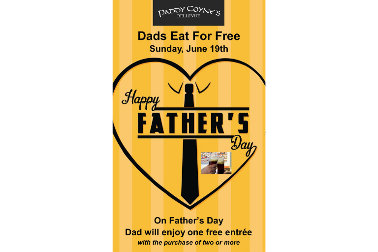 Dad's Eat Free at Paddy Coyne's