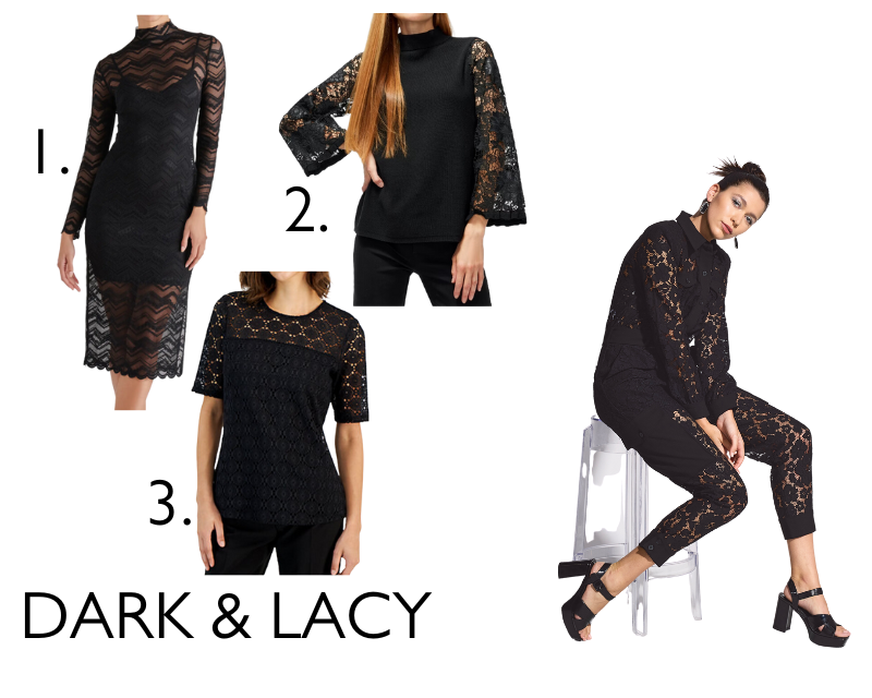 3 Ways To Style A Black Lace Dress