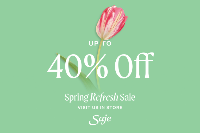 Visit us in store now to discover exclusive spring deals, including up to 40% off. Restrictions apply, see store for details.