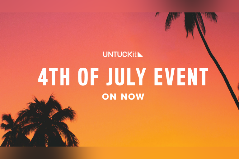 Get great deals during UNTUCKit's 4th of July sale.