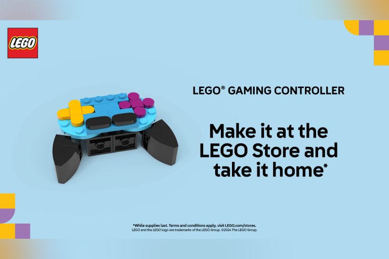 Visit the Bellevue Square LEGO® Store on 10/13 to build this LEGO video game controller and take it home.