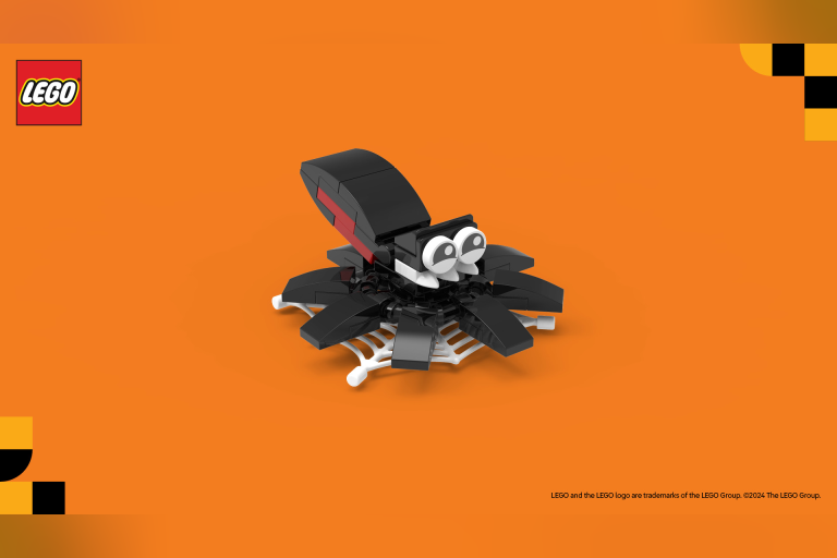 Visit the Bellevue Square LEGO® Store on 10/27 to build this LEGO Halloween Spider and take it home.