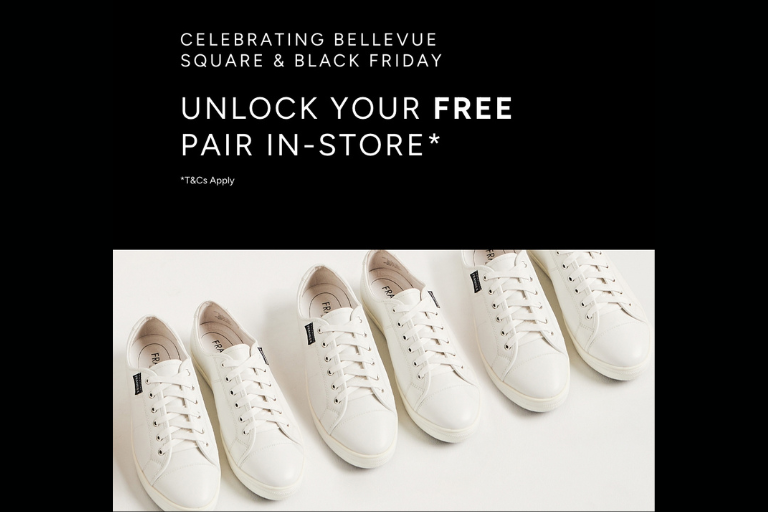 FRANKIE4 is giving away 100 free pairs of shoes* + up to 30% off in-store.