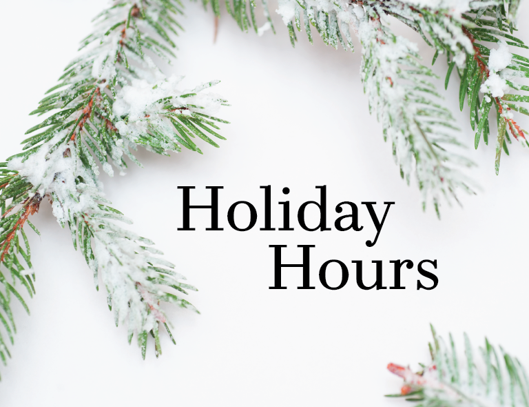 Holiday Hours