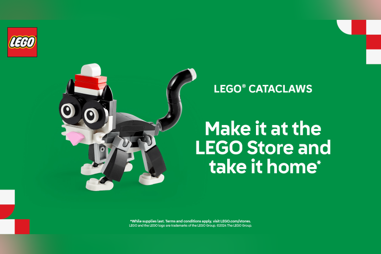 Visit the Bellevue Square LEGO® Store on 12/11 from 5-7PM to build this LEGO Cataclaws and take it home.