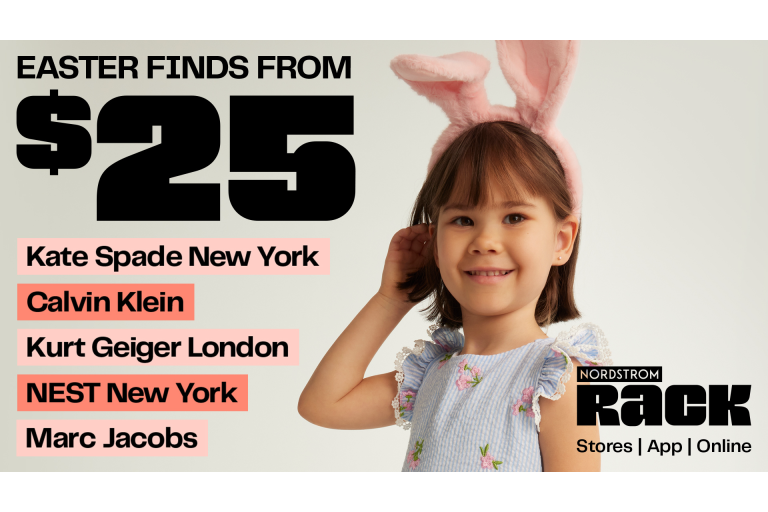 Easter finds for the whole family are at Nordstrom Rack now. Get up to 60% off great gifts, new looks and can’t-miss deals for all.