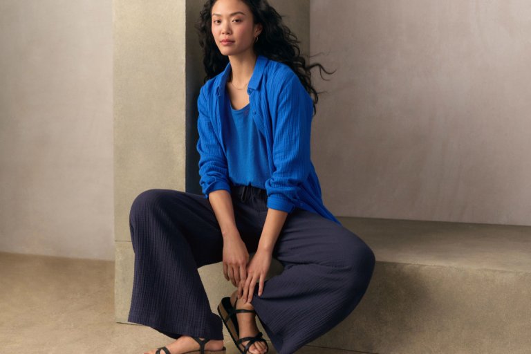 New arrivals from EILEEN FISHER are here to make getting dressed a breeze. Our lightweight organic cottons return in a variety of textures—puckered, gauzy or soft in our zero-weight denim. Look for simple shapes you don’t have to overthink in our crisp, textural organic linen.