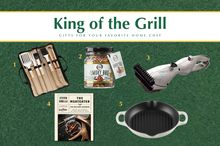 Dad loves to grill, so treat him to new tools and recipes that will keep the family full and happy all year long. From seasoning to gadgets and beyond, these tasty gifts are a treat for dad and everyone he cooks for.