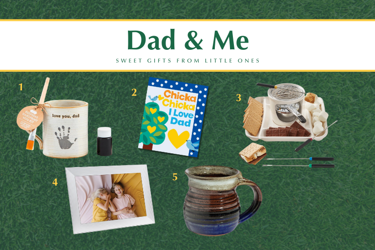 Whether he’s a wonderful dad or a beloved grandpa, these sentimental gifts will keep him smiling even when the kids aren’t around. Gift cherished keepsakes and opportunities to spend time together with s’mores, keepsakes and stories to share.