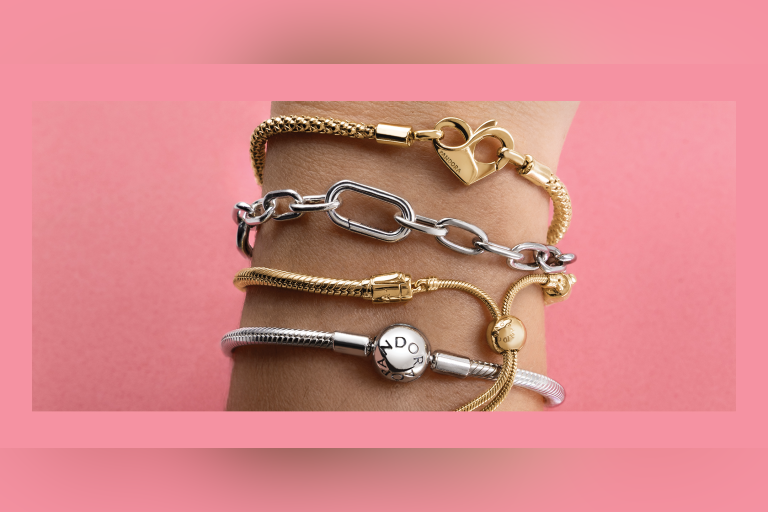 Spend $135 on a sterling silver bracelet or $275 on a gold or rose-plated bracelet, and choose from 15 beautiful styles—completely free.