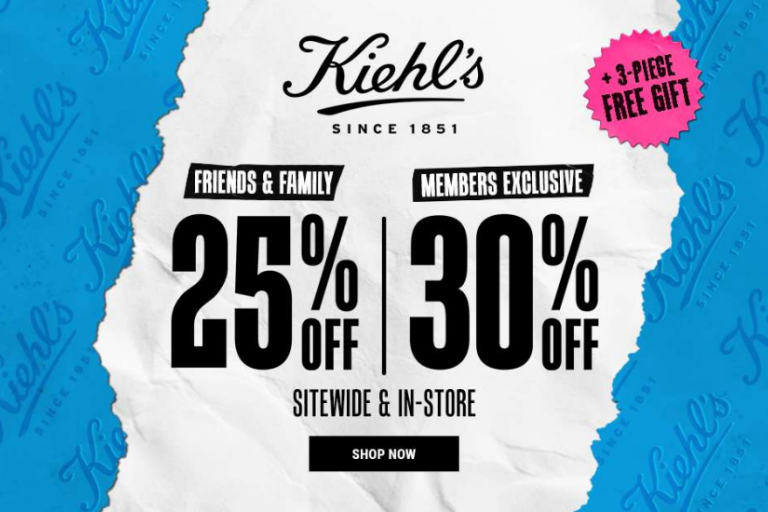 25% off storewide, 30% off for loyalty members PLUS surprise 50% daily deals on select items. 4pc gift with purchase on $125+