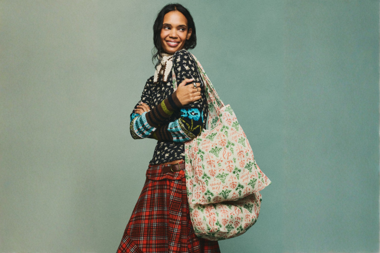 Free People is Feeling Festive! Get our exclusive holiday shopping bag when you shop in stores this season!