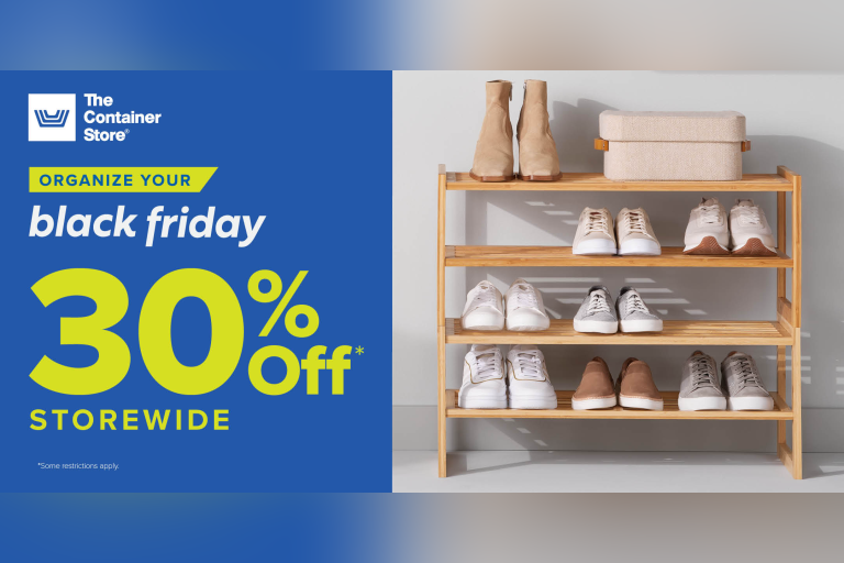 Don’t miss The Container Store’s Black Friday Sale! Stop by and let them help you get your entire home ready for gatherings with family and friends.