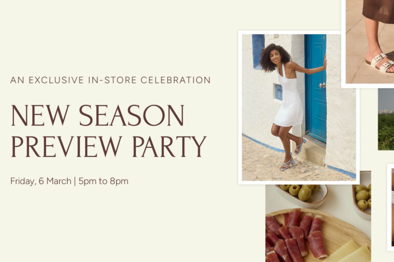 You’re Invited: Try on the latest designs, discover your new-season favorites, and celebrate with drinks, light bites, and up to 25% off on the night.