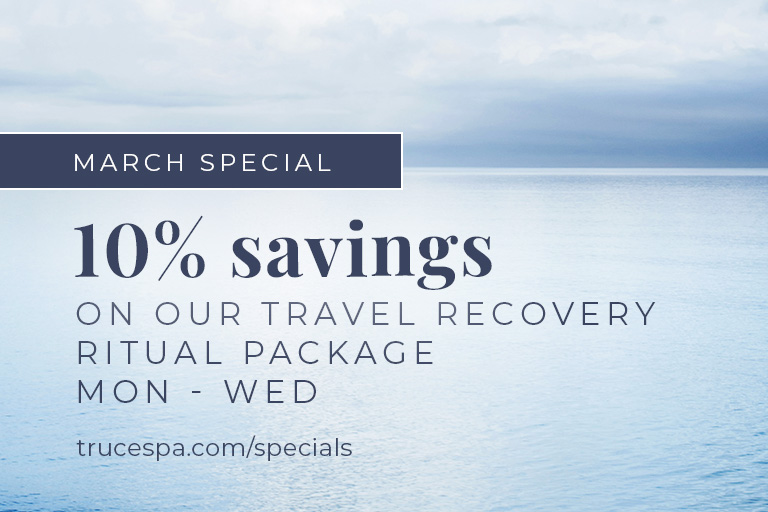 March is TRUCE Spa’s birthday month, and we’re celebrating with a restorative gift to you.