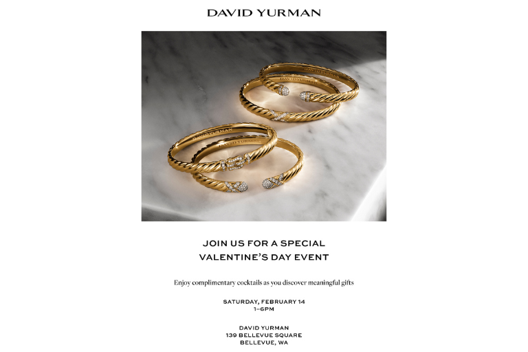 Join us for a special Valentine's Day event. Enjoy complimentary cocktails as you discover meaningful gifts.