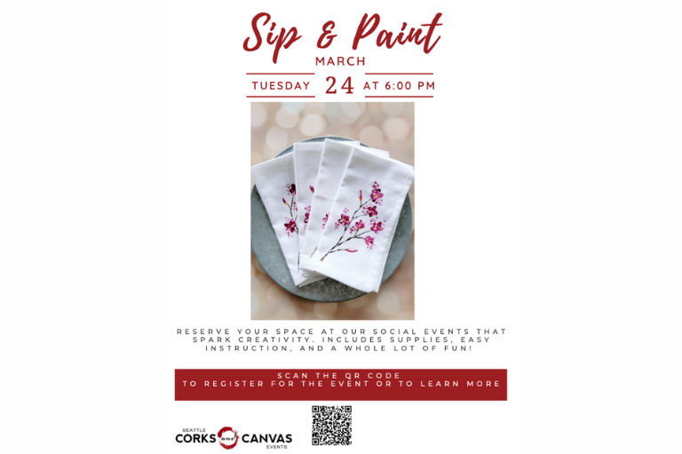 Includes step-by-step instruction, 4 linen napkins per person, all paint supplies, brushes, and aprons.