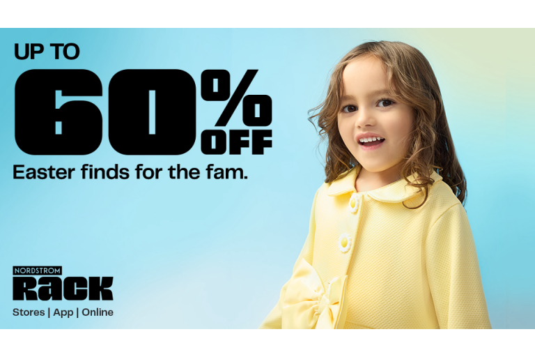 Easter finds for the fam up to 60% off are in store at Nordstrom Rack now. Shop can’t-miss deals and gifts from brands they love.