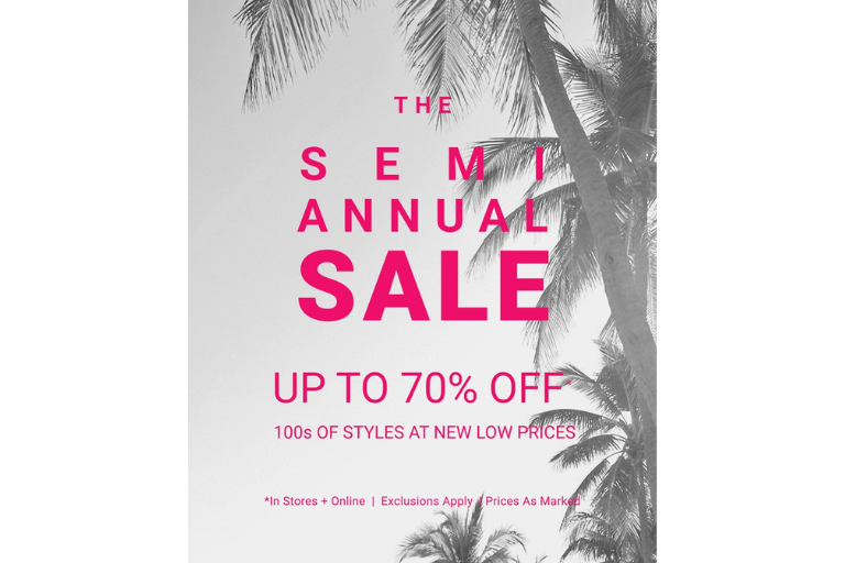 Soma's Semi Annual Sale - Up to 70% off! Plus, Buy 3 Get 3 Free Full Price Panties.
