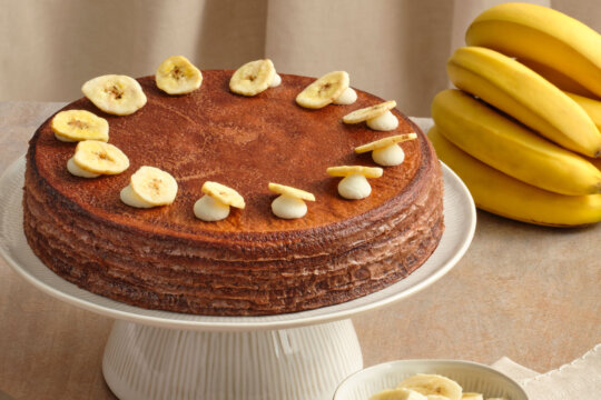 Chocolate Banana Mille Crepes