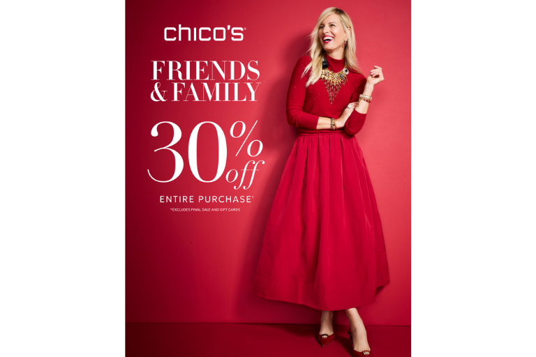 CHICO'S Friends & Family Event
